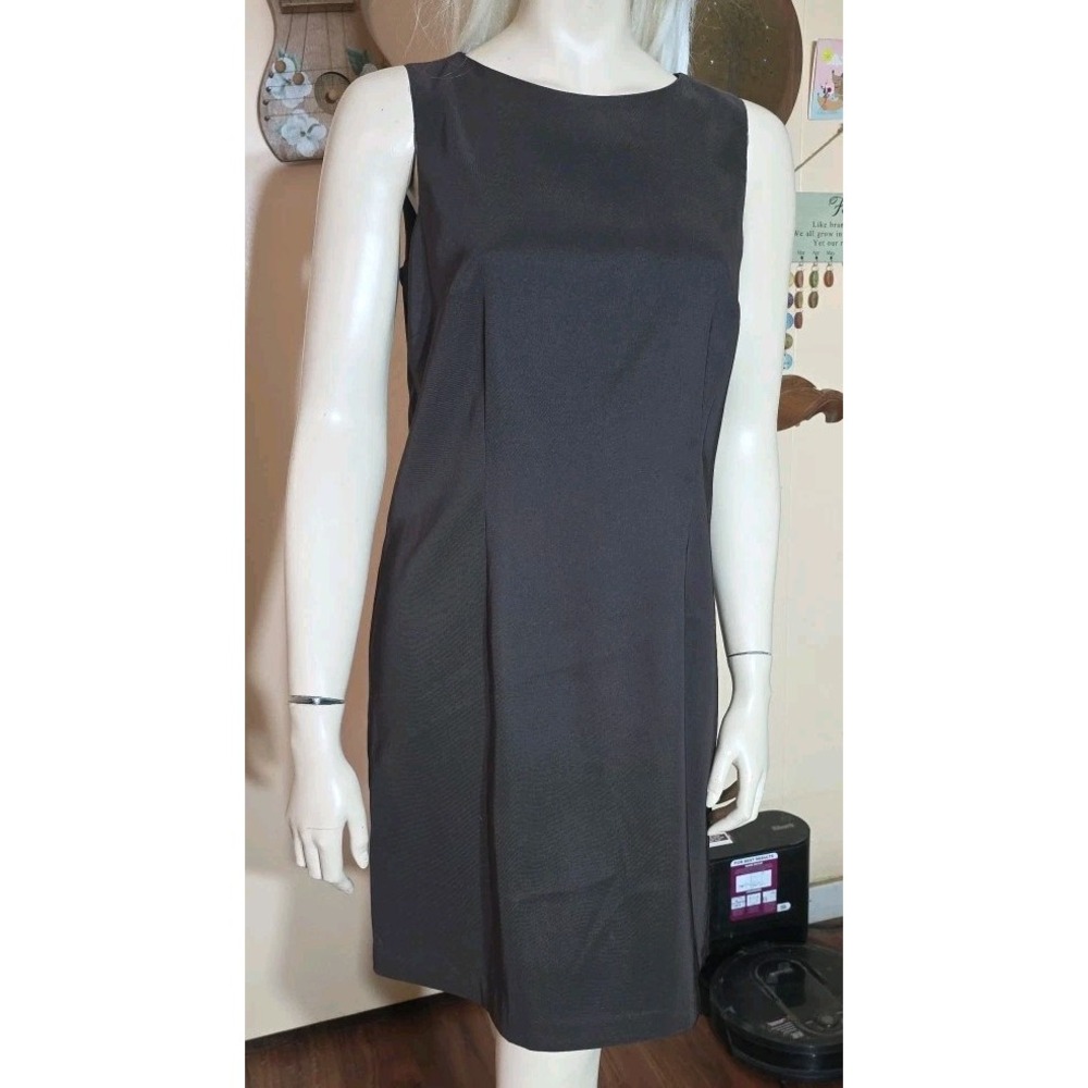 Vintage Kim Rogers Woman Sleeveless Brown Business Dress Women Plus Size 10 P